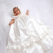 Sarah Louise -c- Girls Christening Robe & Bonnet.- BB144